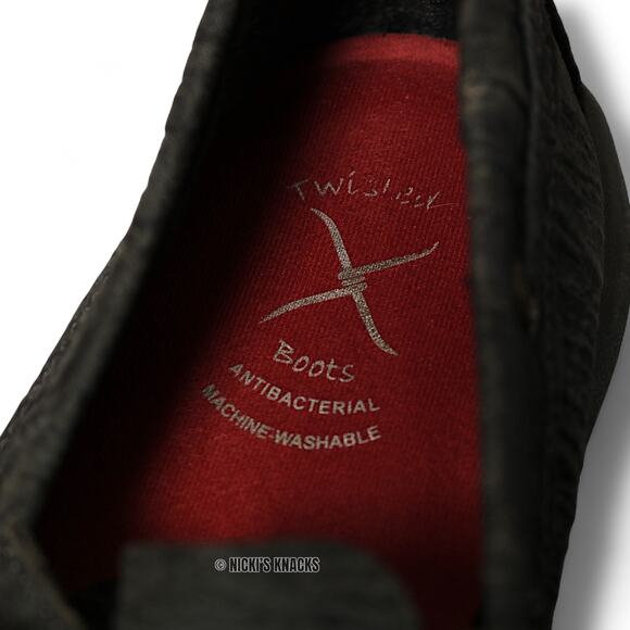 Twisted X Womens Charcoal Distressed Leather Driving Moccasins Slip On Size 8.5 - Picture 9 of 10